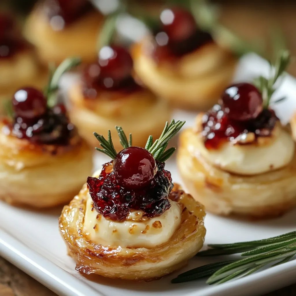 Mini Cranberry Brie Bites