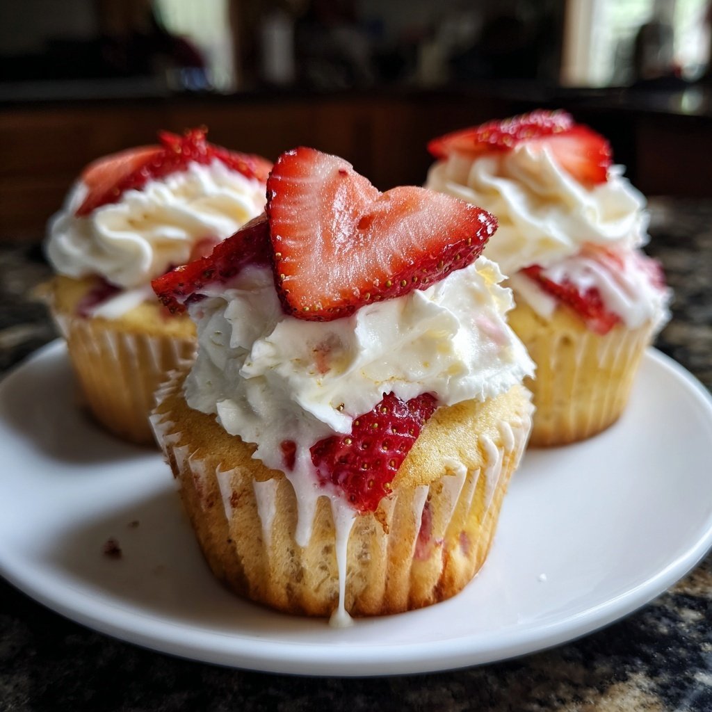 Strawberry Shortcake Cupcakes
