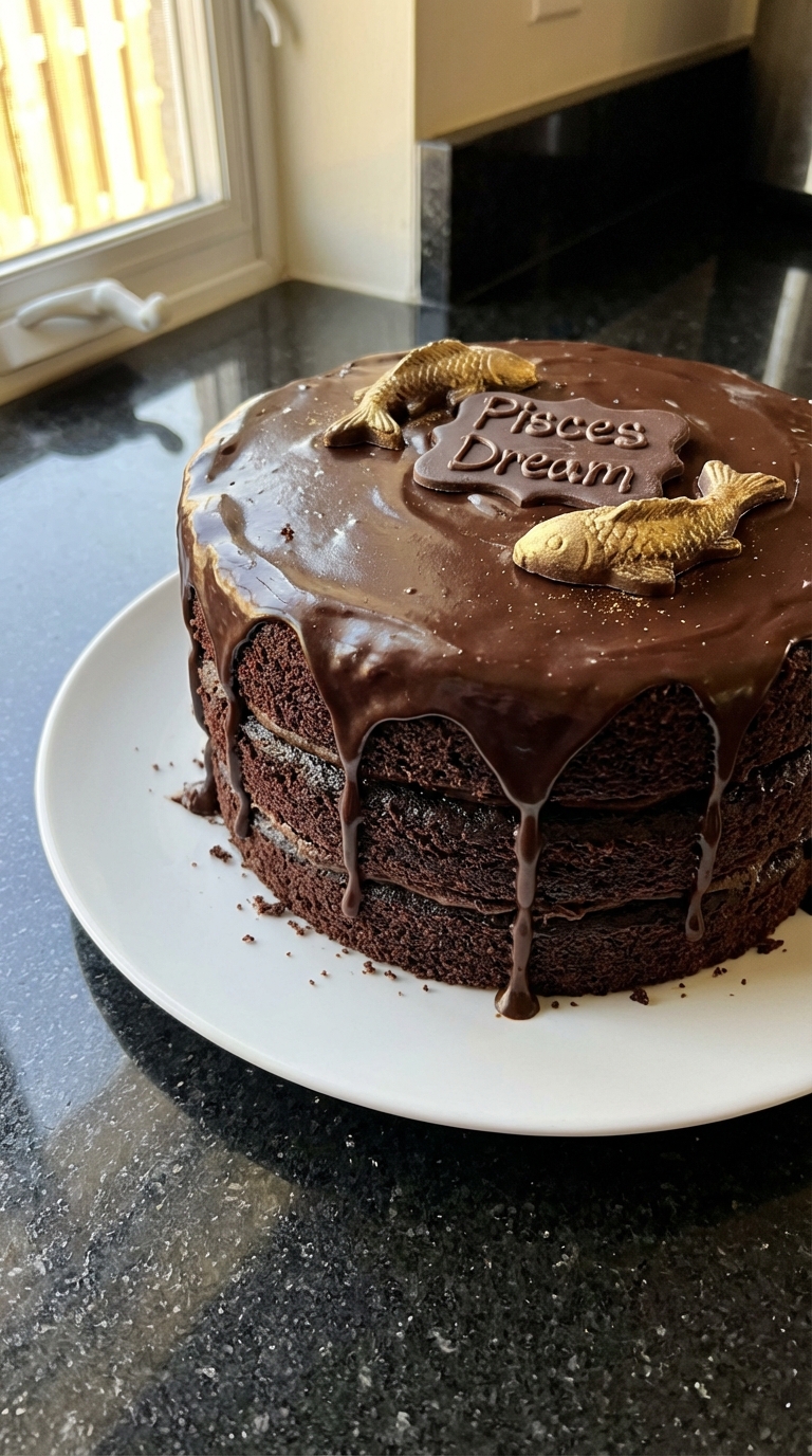 Chocolate Pisces Dream Cake