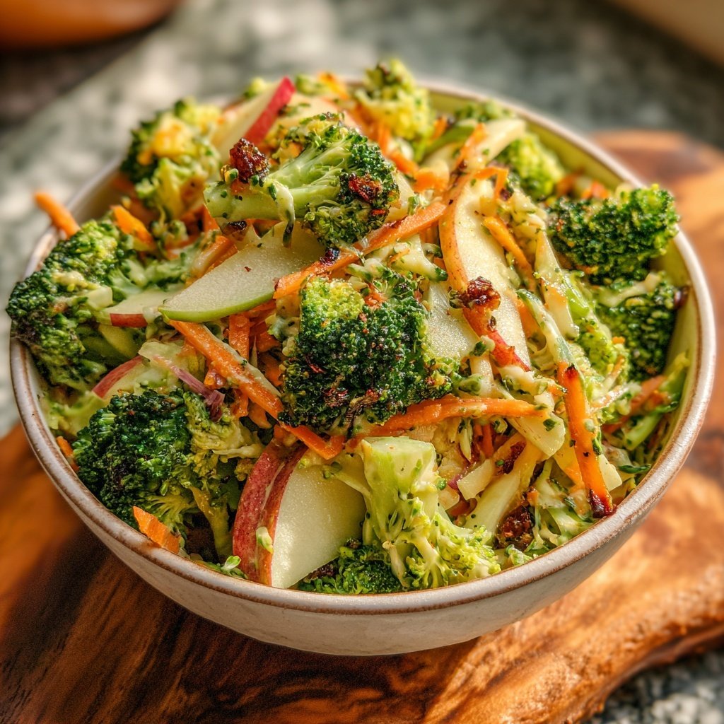 Broccoli and Apple Slaw Delight