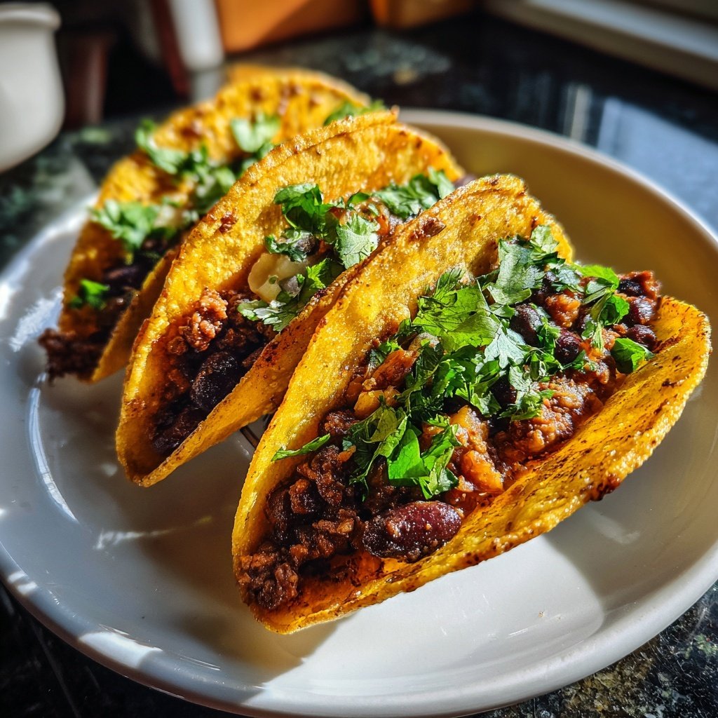 Tiny Tacos with Beef Bean