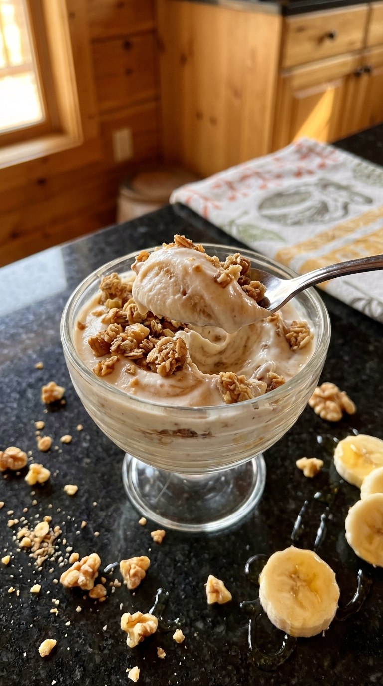 Banana-Nut Frozen Yogurt Parfait