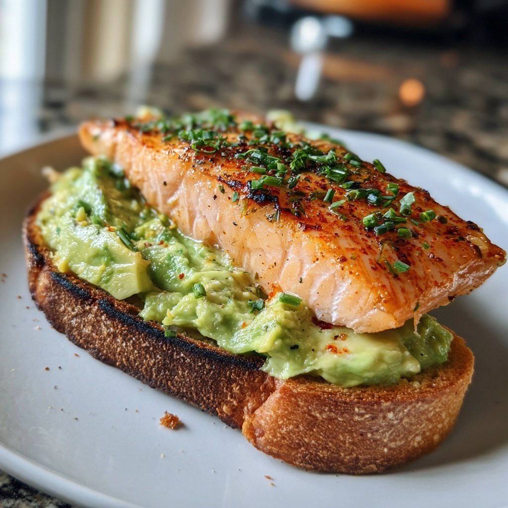 Chili Lime Salmon Avocado Toast