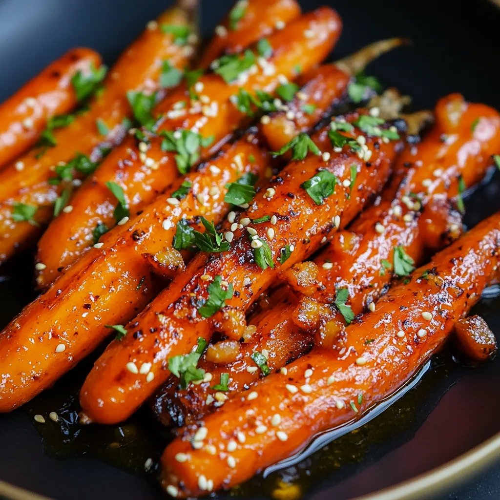 Brown Sugar Honey Glazed Carrots