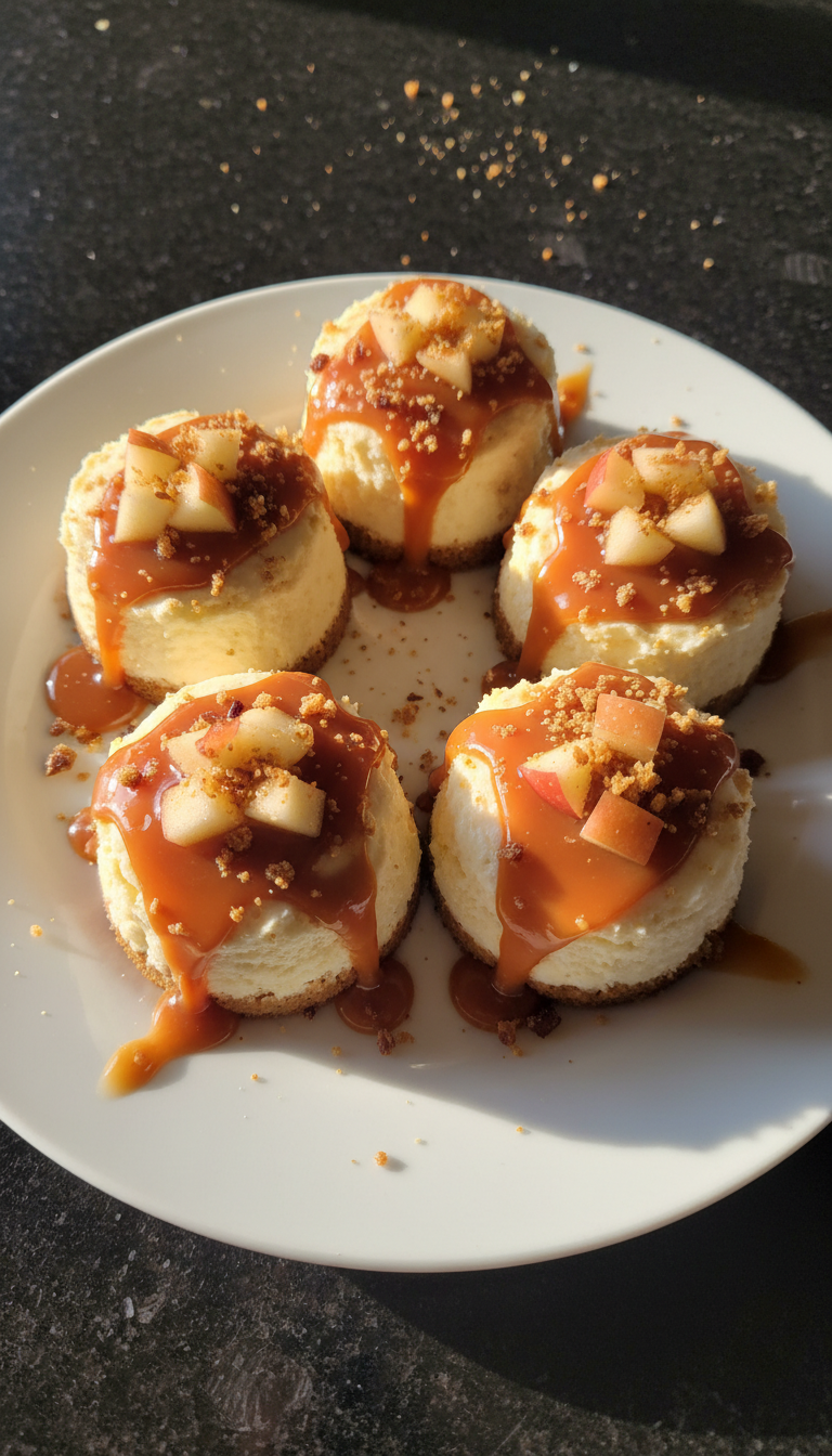 Delectable Candy Apple Cheesecakes