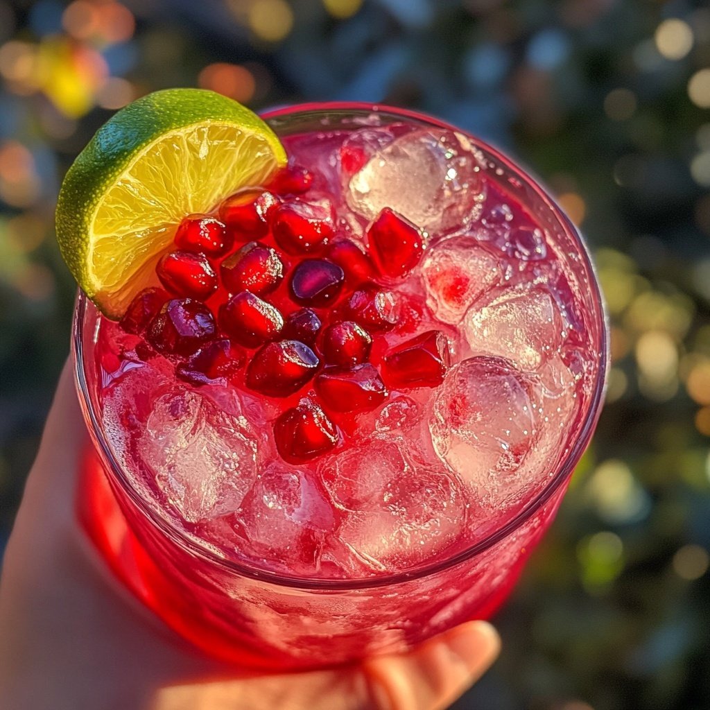 Pomegranate Vodka Gimlet Recipe