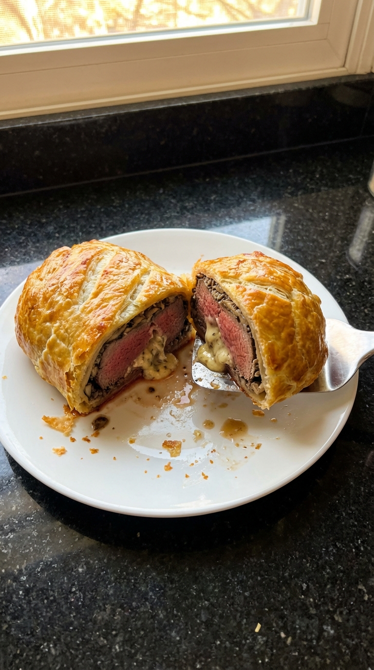 Beef Wellington with Garlic Aioli