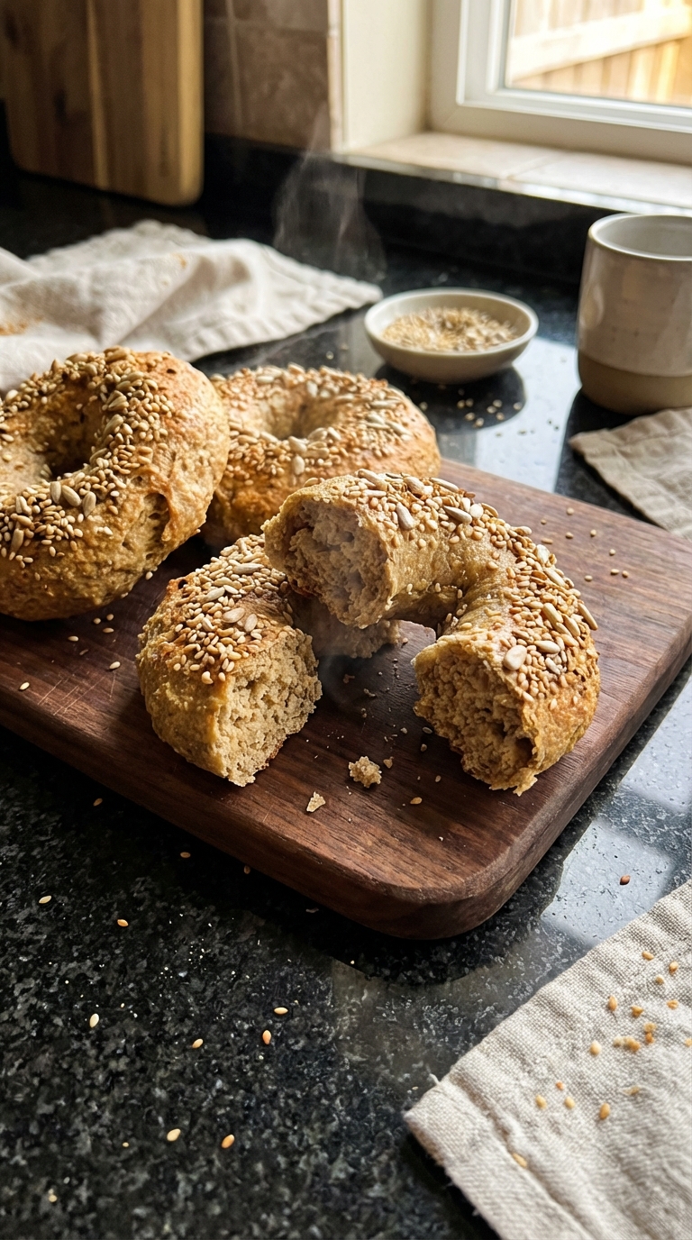 Quinoa High-Protein Bagels