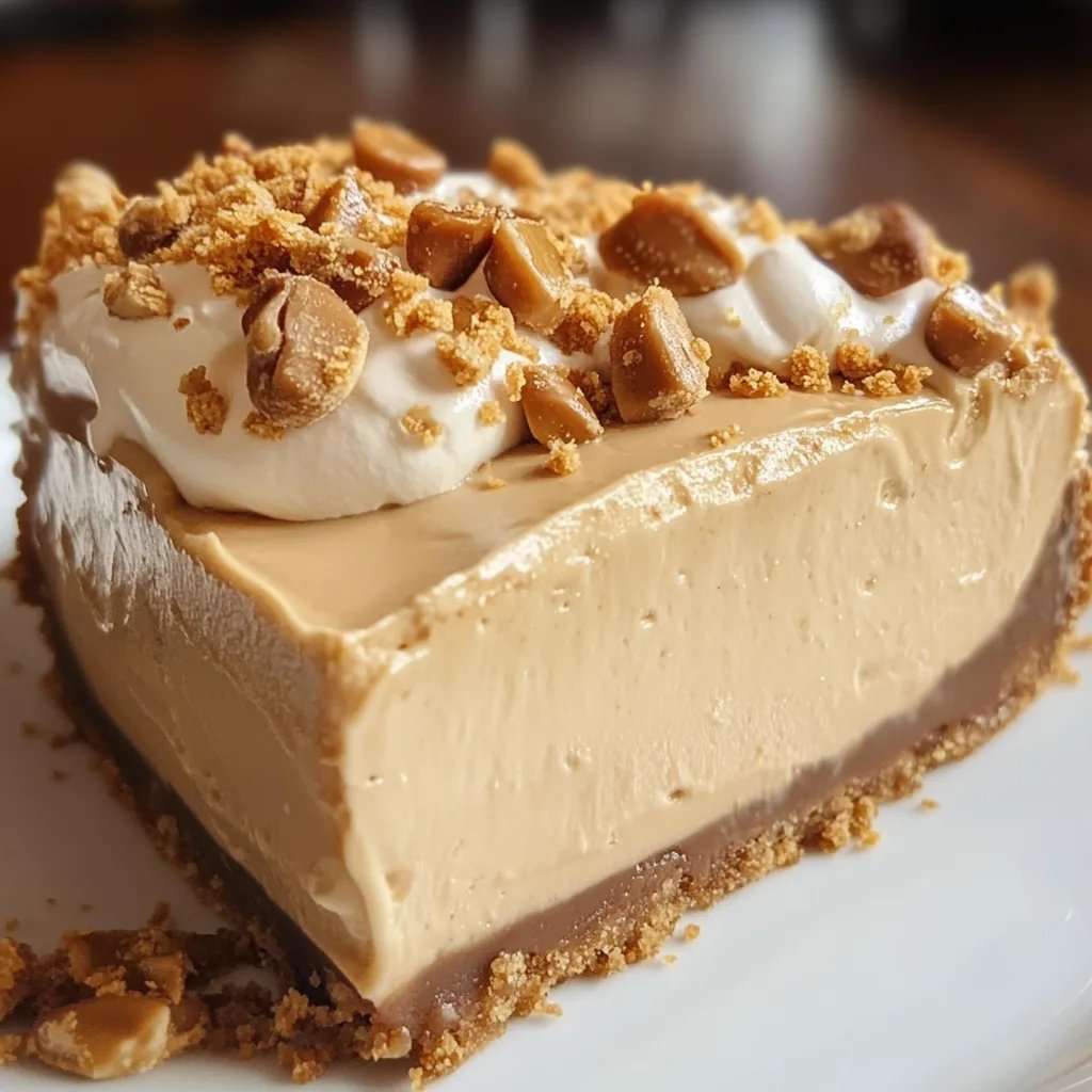 No-Bake Peanut Butter Pie