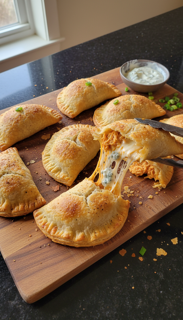 Game Day Buffalo Chicken Empanadas