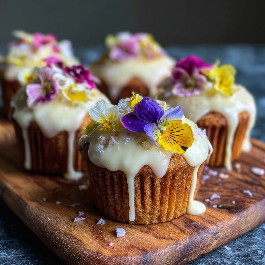 Fluffy Vanilla Blossom Cupcakes