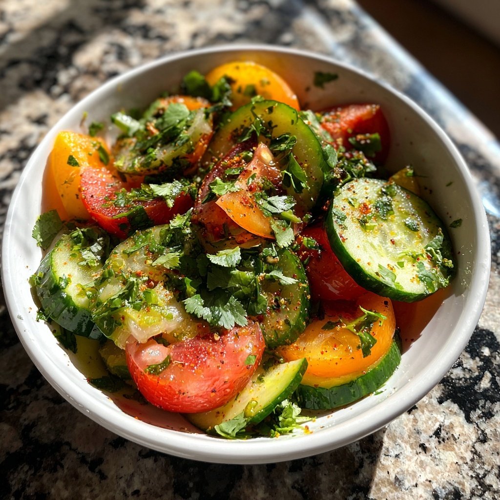 Cilantro Lime Cucumber Salad