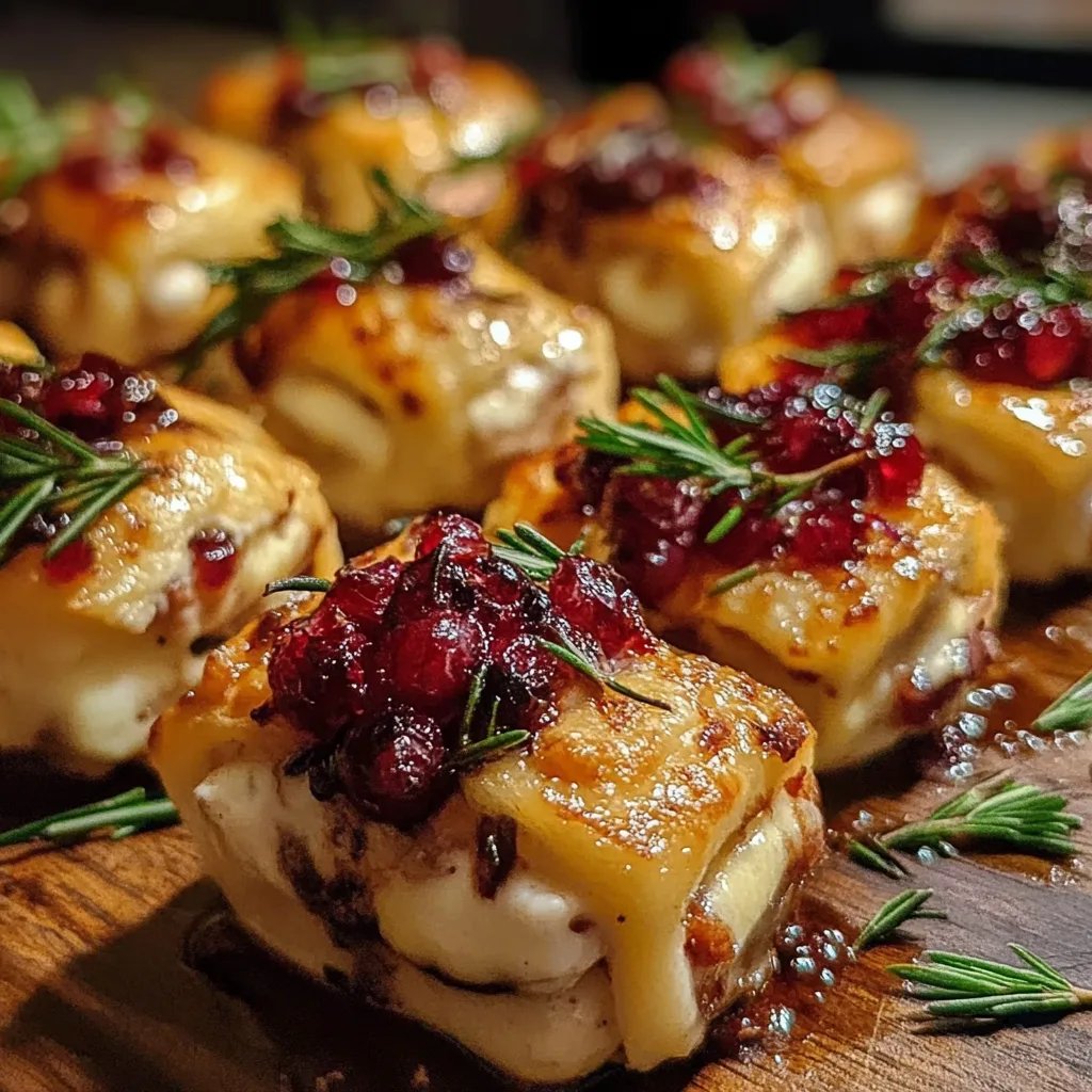 Baked Cranberry Brie Bites