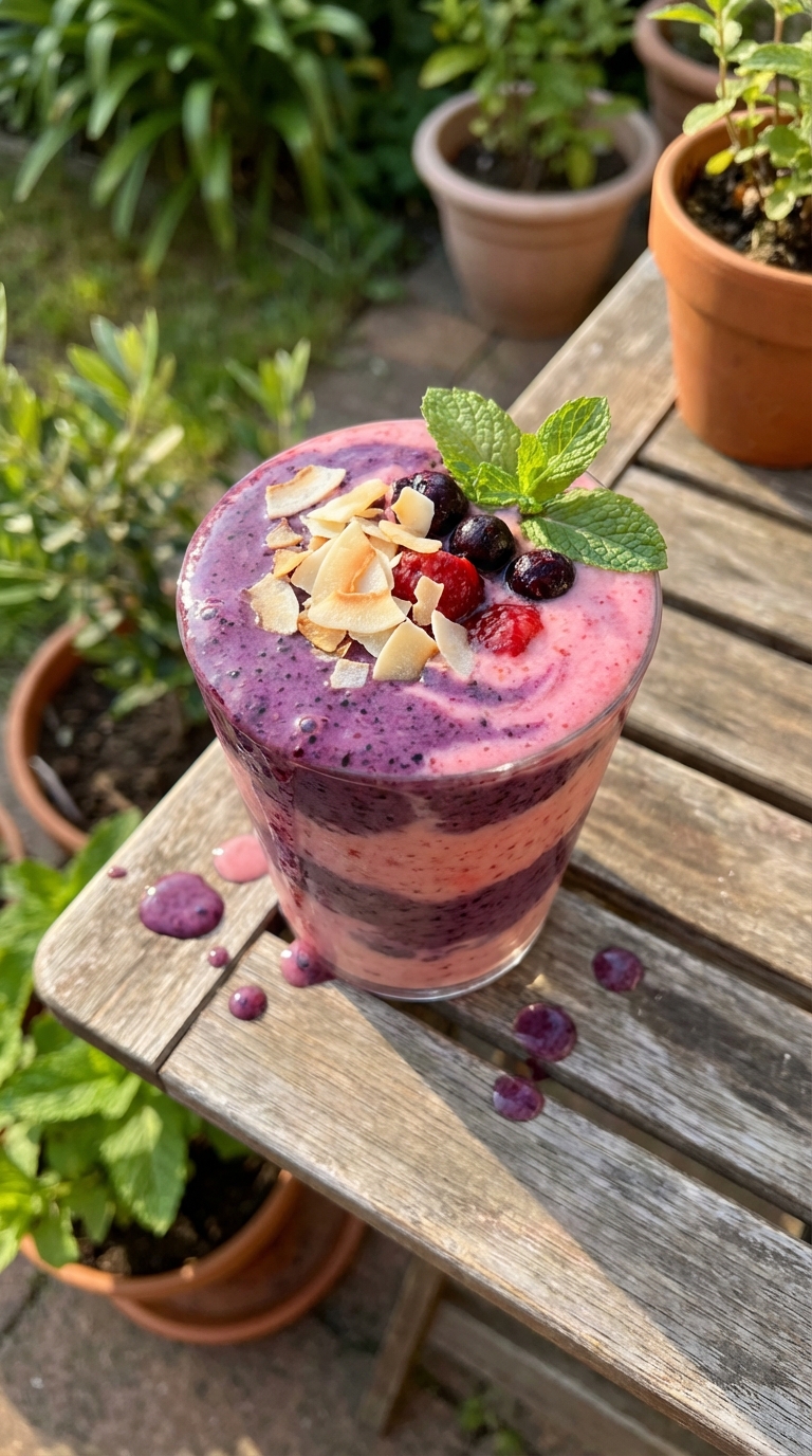 Tropical Coconut Berry Smoothie