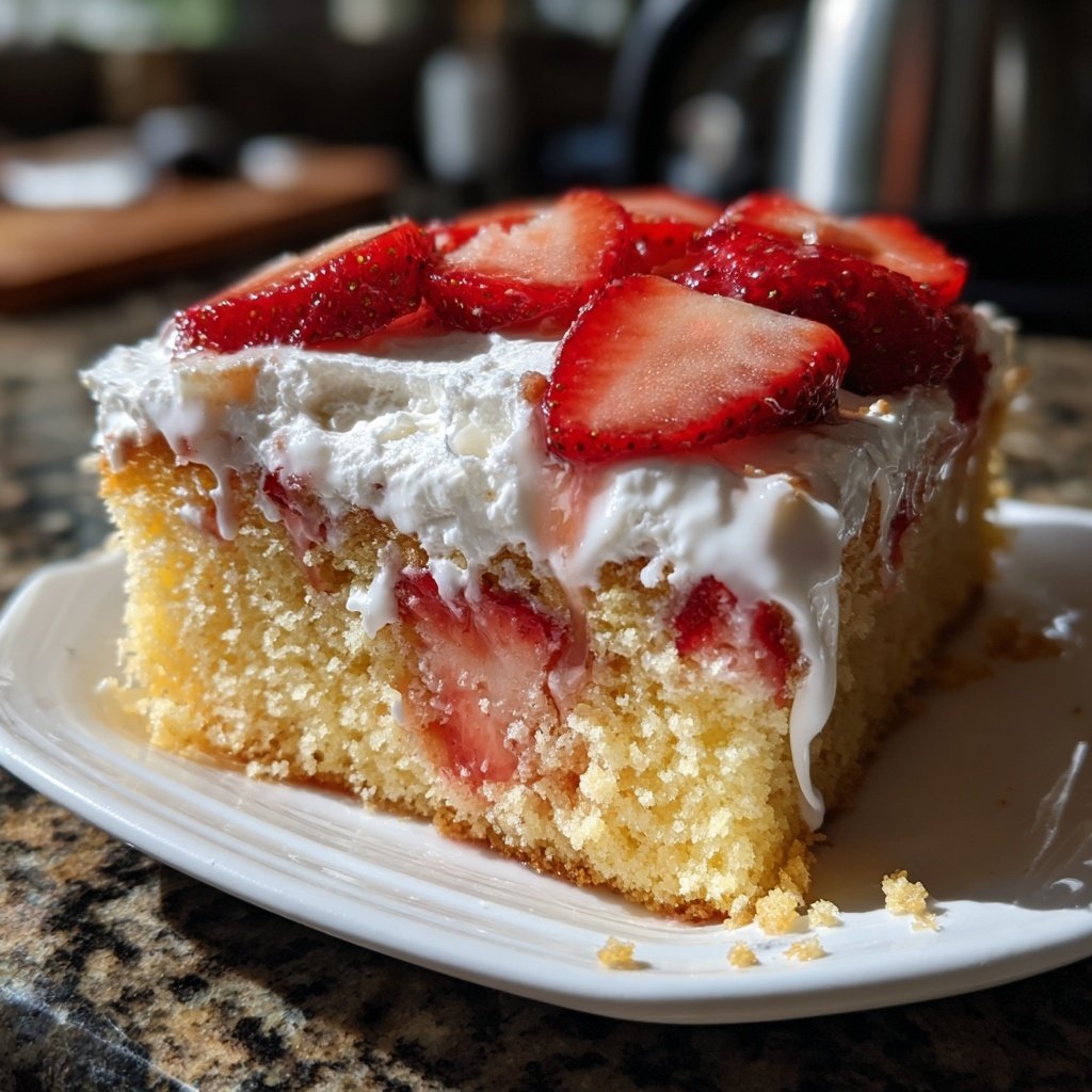 Strawberry Shortcake Sheet Cake