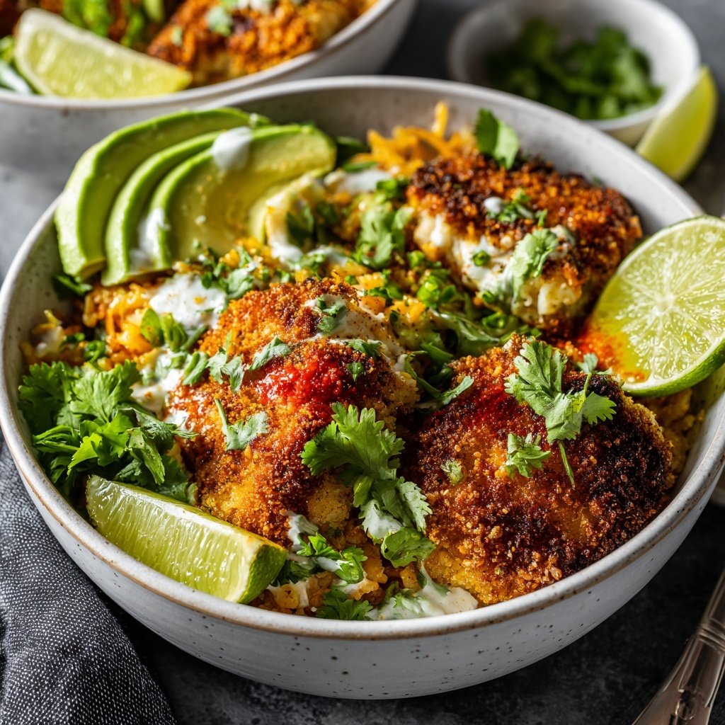 Air Fryer Fish Taco Bowls