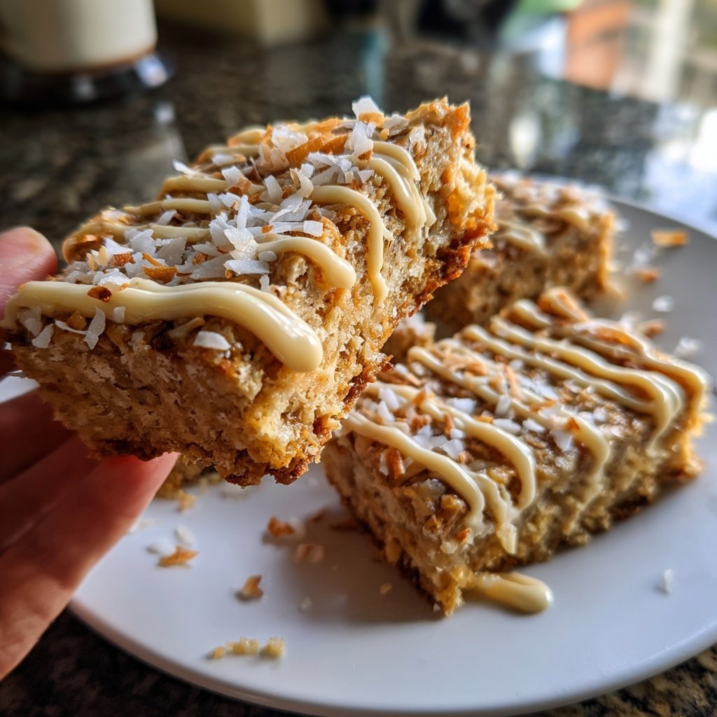 Sweet Coconut Cream Flapjacks