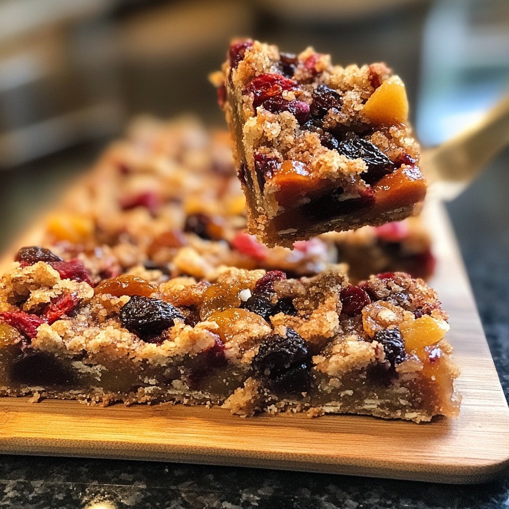 Spiced Mulled Wine Fruit Bars