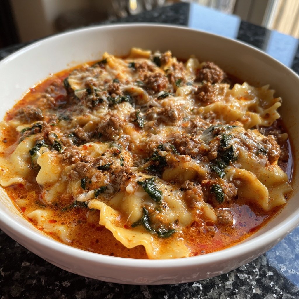 Instant Pot Lasagna Soup Comfort Food