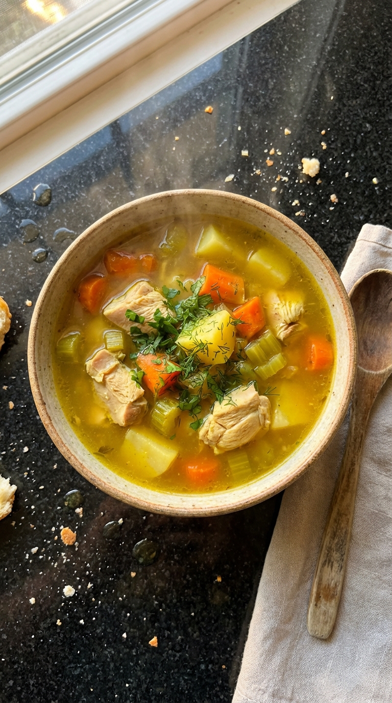 Saffron Chicken Soup Special