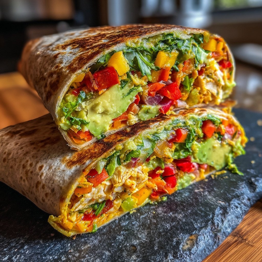 Food Babe Rainbow Veggie Wrap
