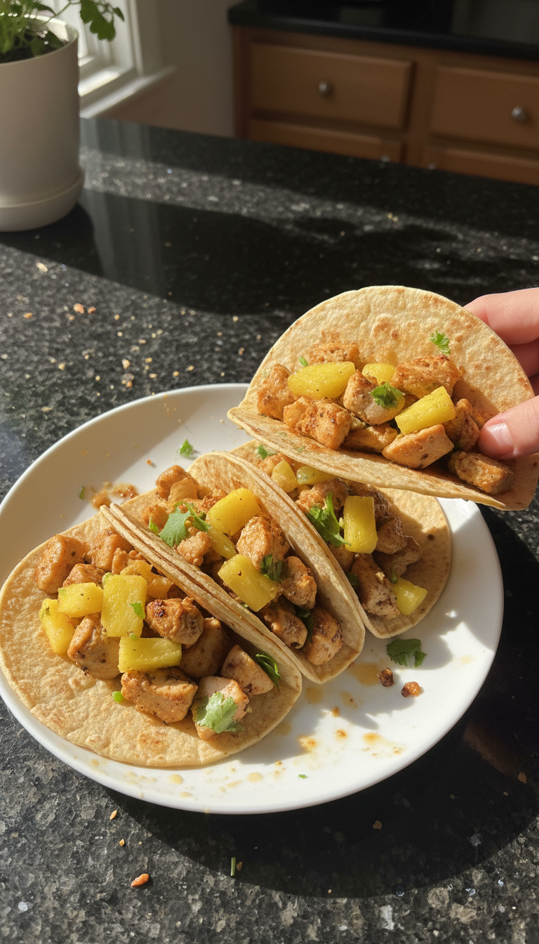 Pineapple Chicken Tacos