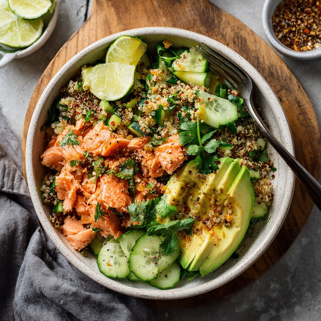 Quinoa Salmon Power Bowl