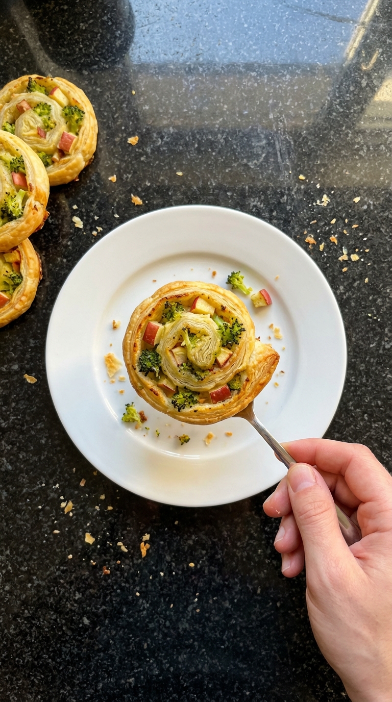 Broccoli and Apple Pinwheels