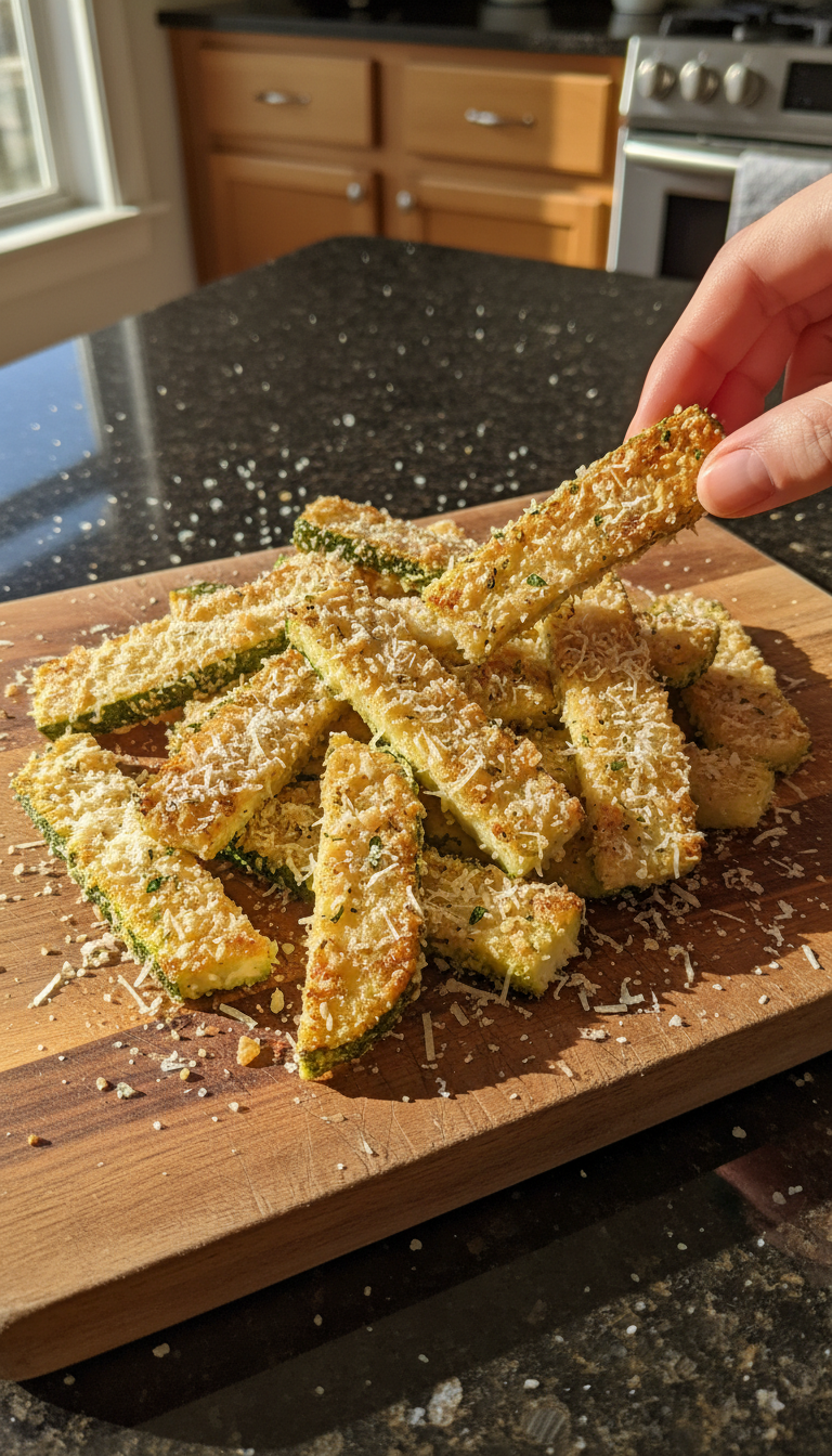 Baked Parmesan Zucchini Fries