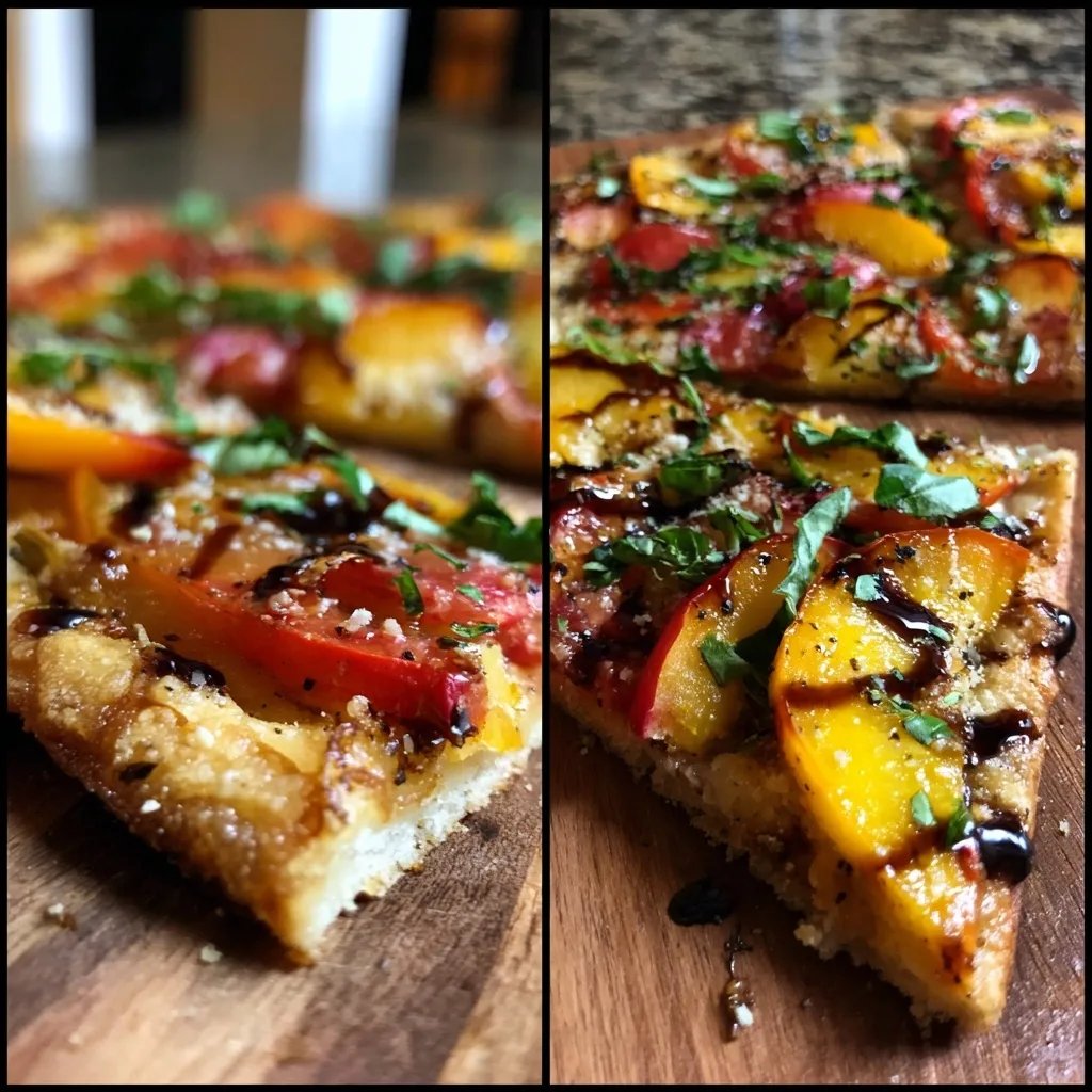 Tomato Peach Flatbread