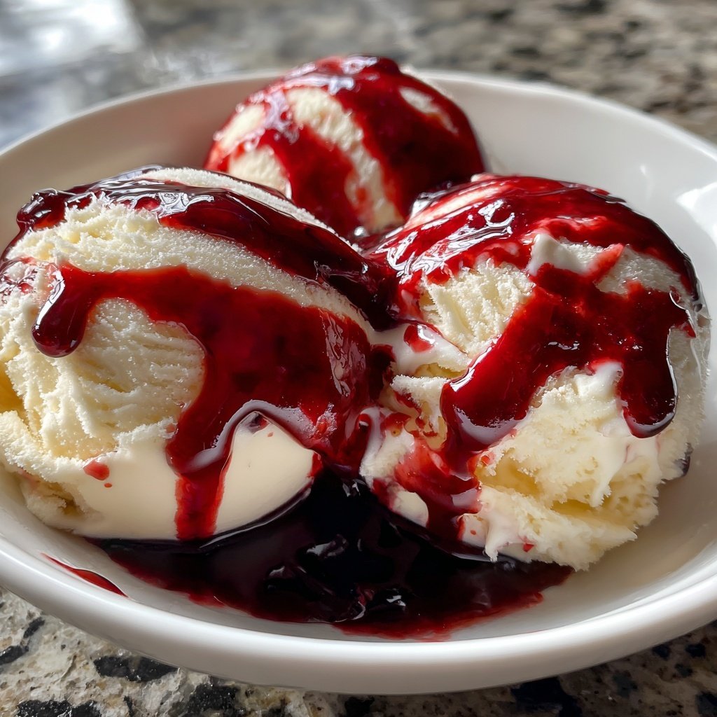 Strawberry Balsamic Glaze for Vanilla Ice Cream​