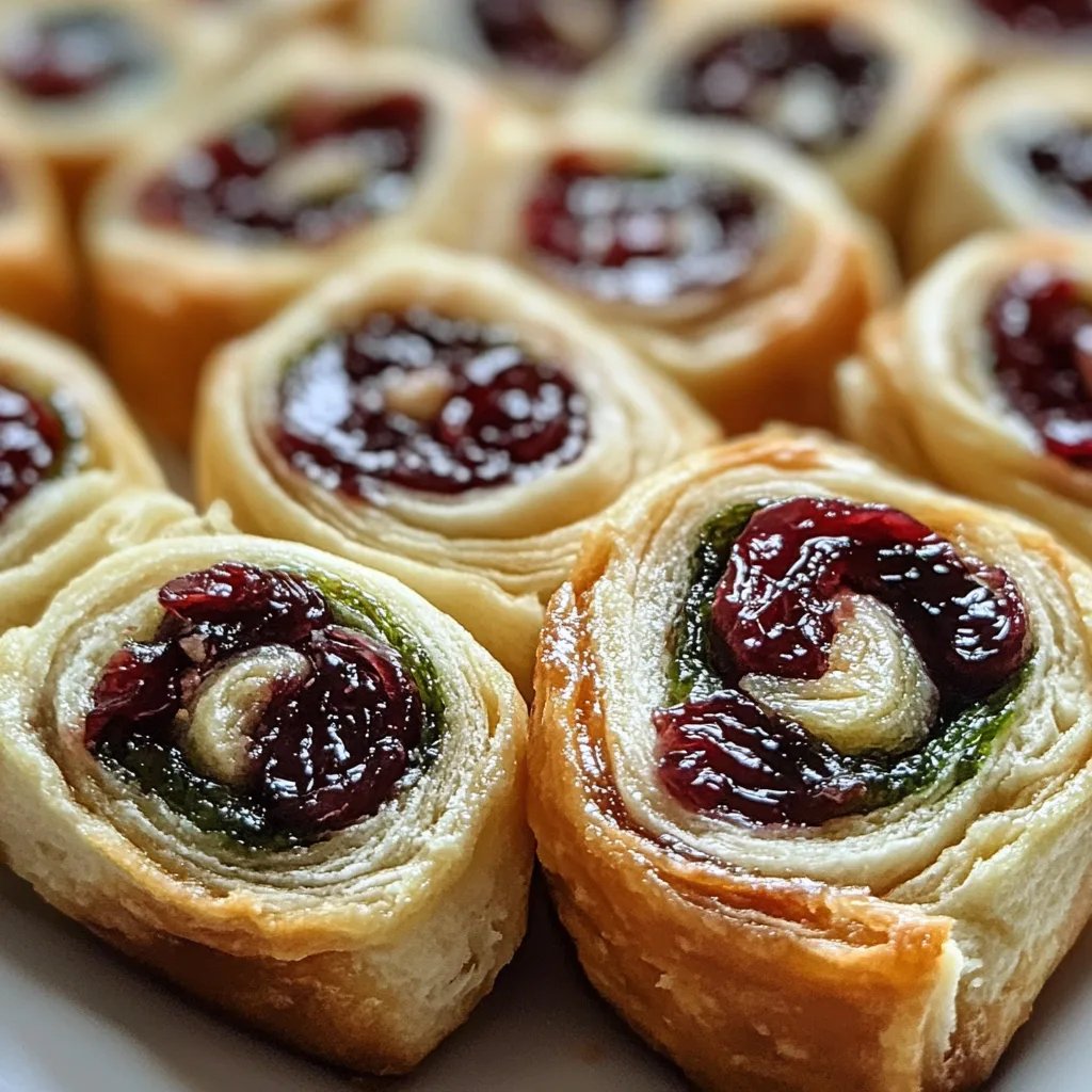 Christmas Cranberry Pinwheels