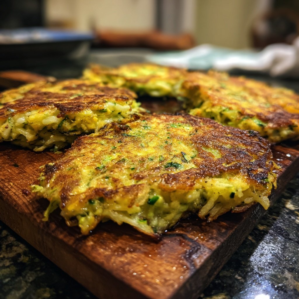 Crispy Broccoli Apple Pancakes