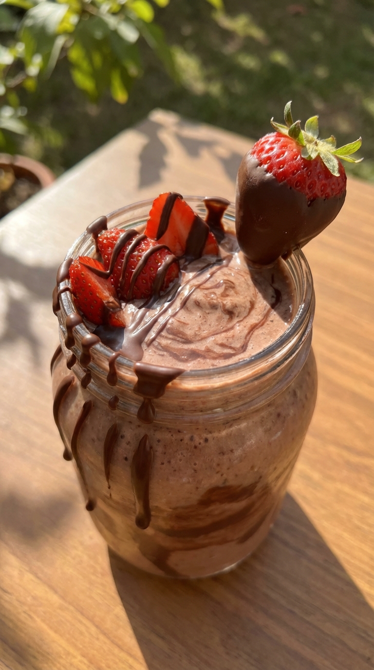 Chocolate-Dipped Strawberry Smoothie