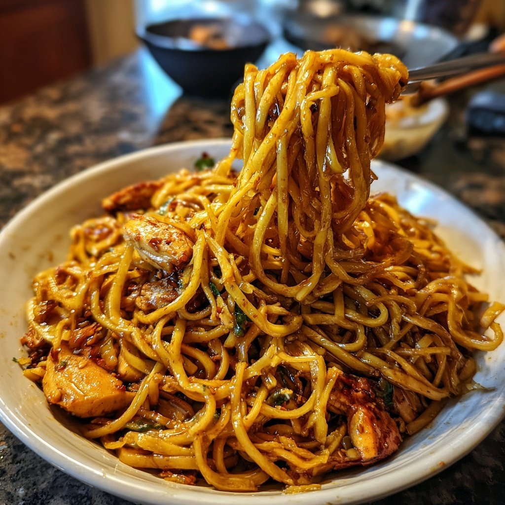 Chicken Teriyaki Stir-Fried Noodles
